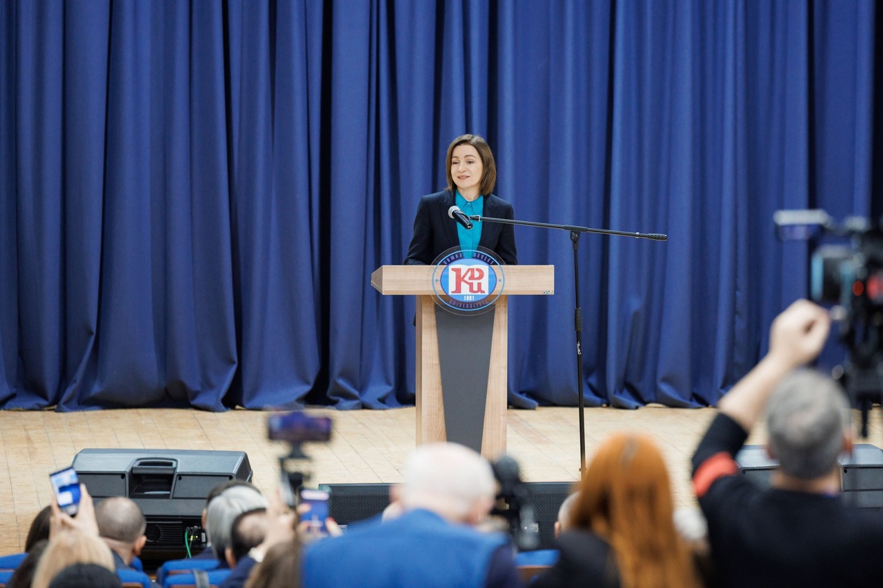 Maia Sandu, la Comrat: „Când un popor își pierde limba, își pierde busola istorică”