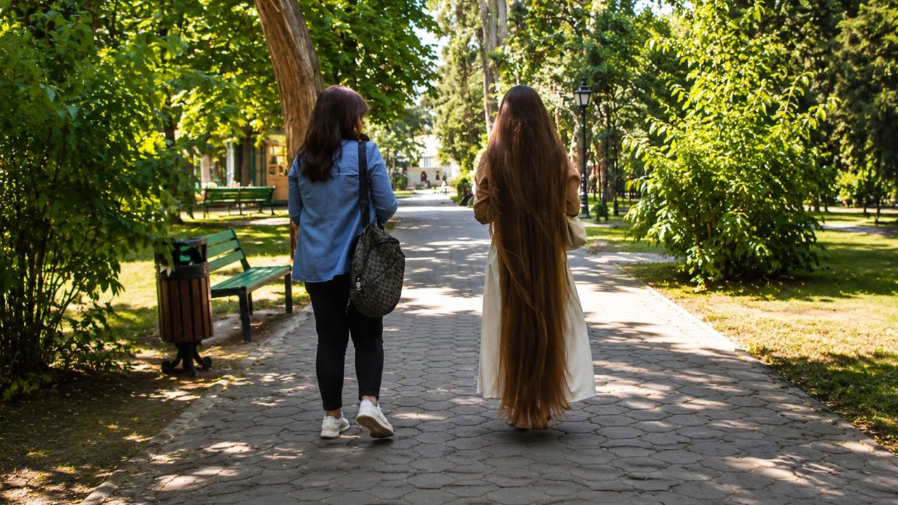 VIDEO | Femeia cu părul până la călcâi ce întoarce toate privirile la Chișinău: Cum își îngrijește podoaba capilară 