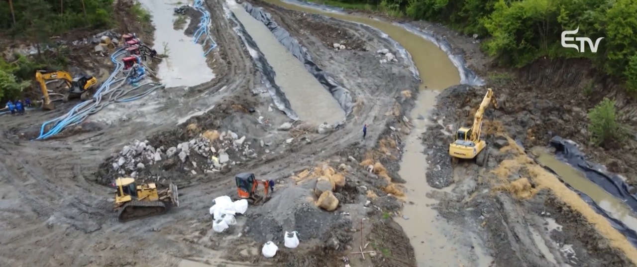 Digul de protecție de la Salina Praid a cedat: zona minieră și turistică, afectate