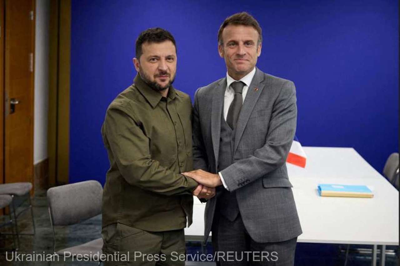 Macron și Zelenski vor semna la Paris un acord bilateral de securitate