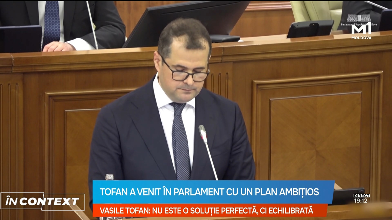 ÎN CONTEXT:  Vasile Tofan a venit în Parlament cu un plan ambițios