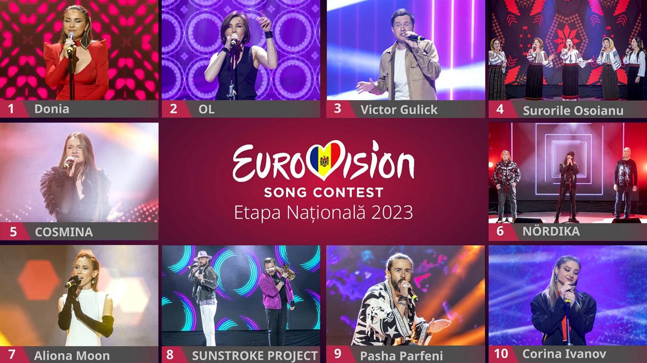 Республика Молдова выбирает своего представителя на "Евровидении-2023". Национальный финал смотрите сегодня на "Молдова 1"