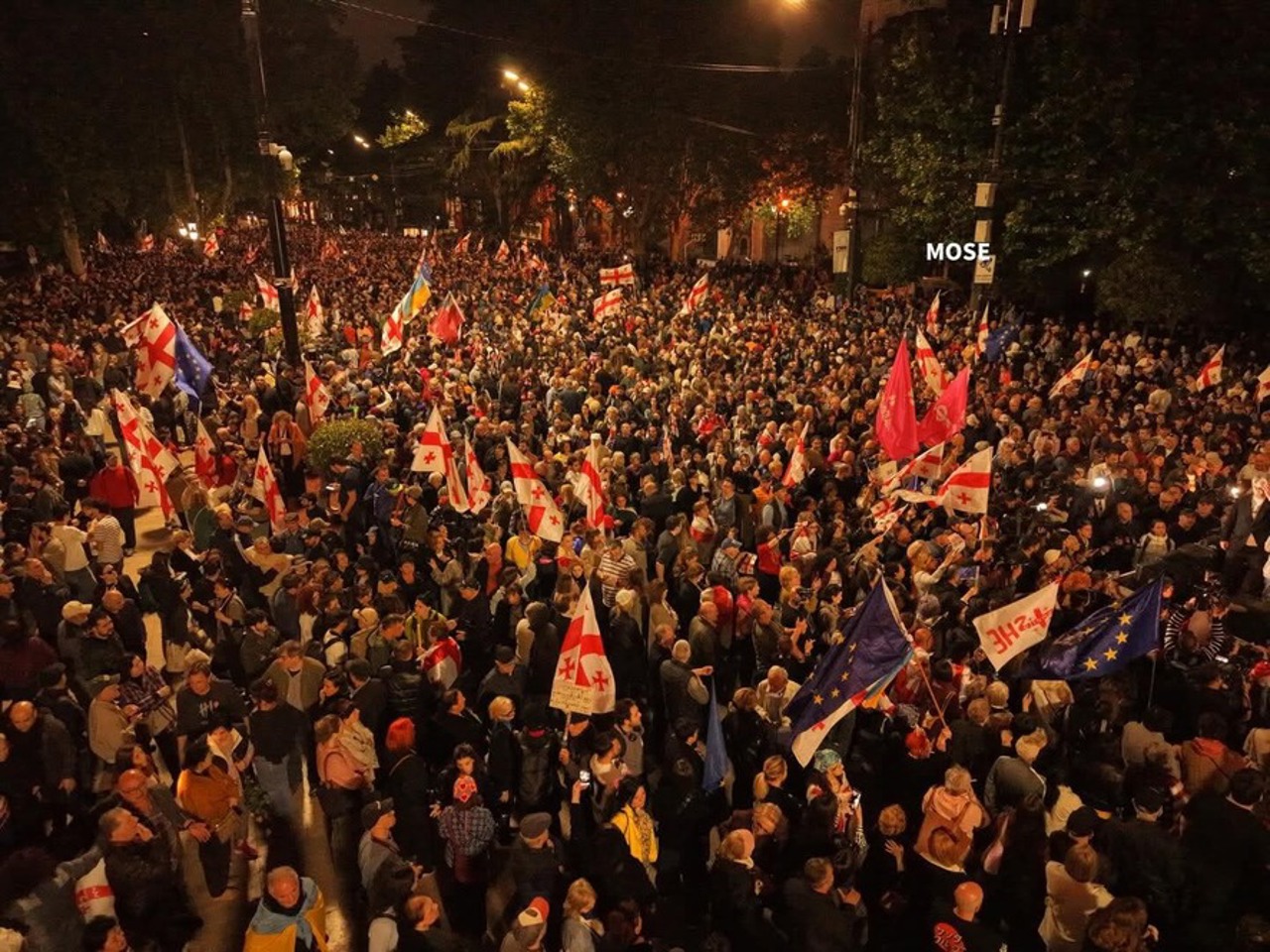 Georgia: Mii de manifestanți pro-UE s-au mobilizat de Ziua Independenței 