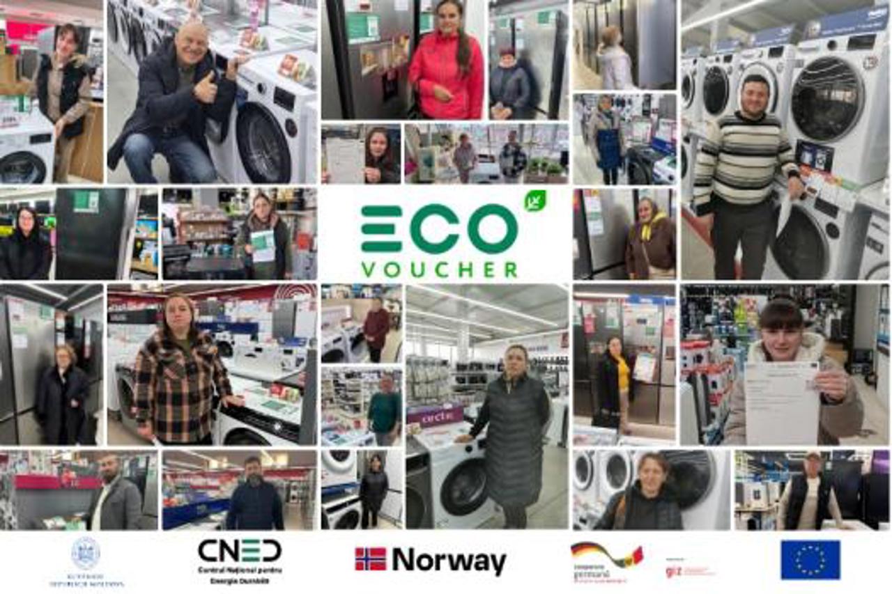 Peste 1.600 de gospodării din R. Moldova și-au cumpărat electrocasnice noi în acest an, sprijiniți de Programul EcoVoucher