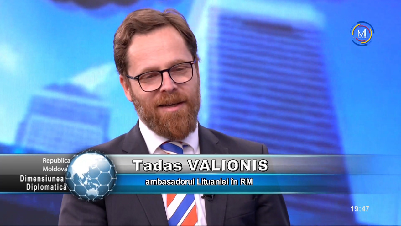 „Dimensiunea Diplomatică” din 6 martie 2023 / Tadas Valionis, Ambasadorul Lituaniei în Republica Moldova