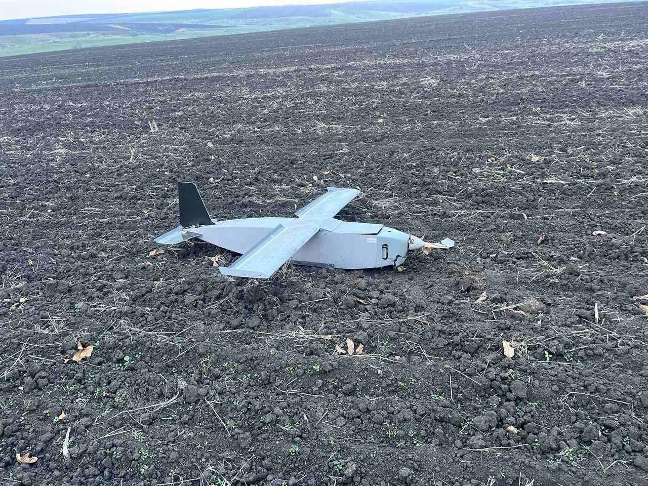 O altă dronă a fost depistată pe un câmp din preajma satului Borosenii Noi, Rîșcani 