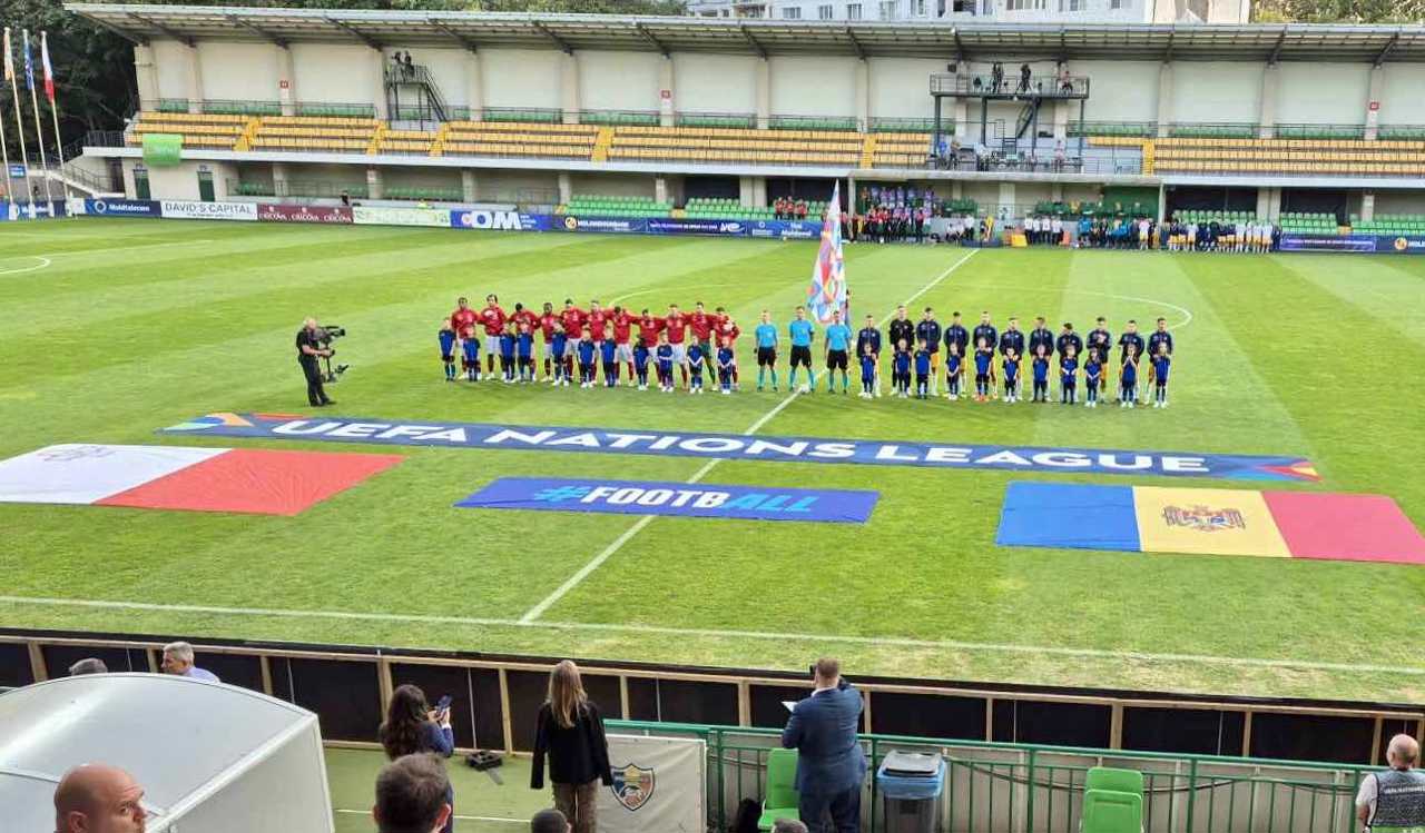 "Tricolorii" au debutat cu dreptul în Liga Națiunilor. Echipa Republicii Moldova a învins cu 2:0 reprezentativa Maltei