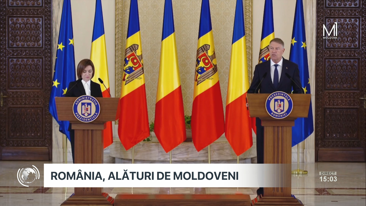 „ULTIMA ORĂ”: Vizită la București: Maia Sandu și Klaus Iohannis - declarații de presă