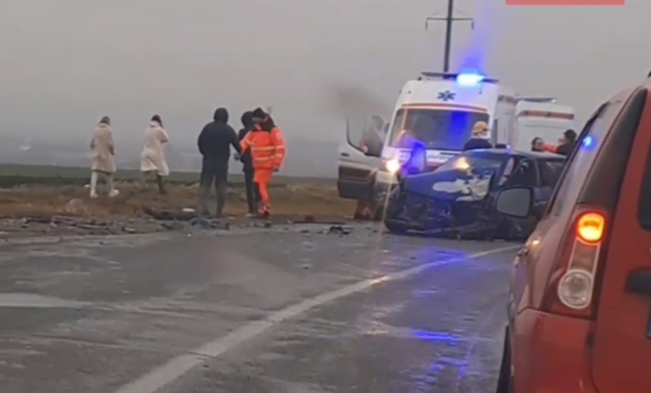 Accident violent la Sîngerei. Ambulanța și salvatorii au intervenit la fața locului