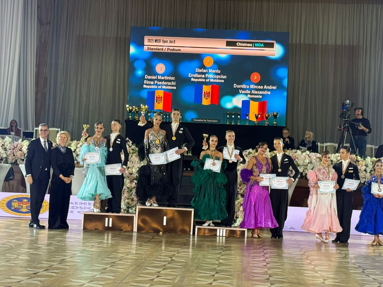 O pereche din Republica Moldova a câștigat Campionatul Mondial de Dans Sportiv – Juniori II Standard, desfășurat la Chișinău