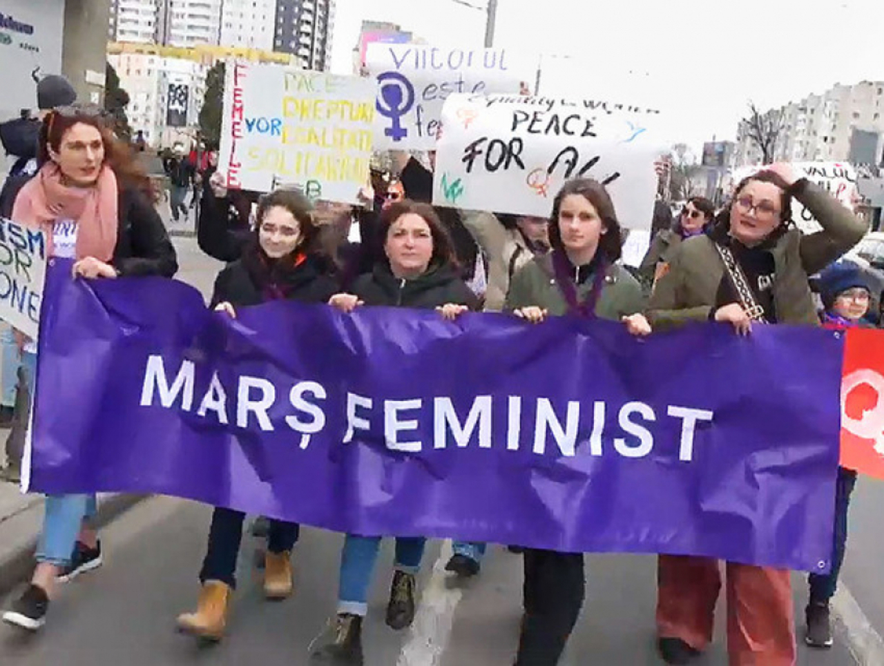 В Кишиневе прошел феминистский марш 