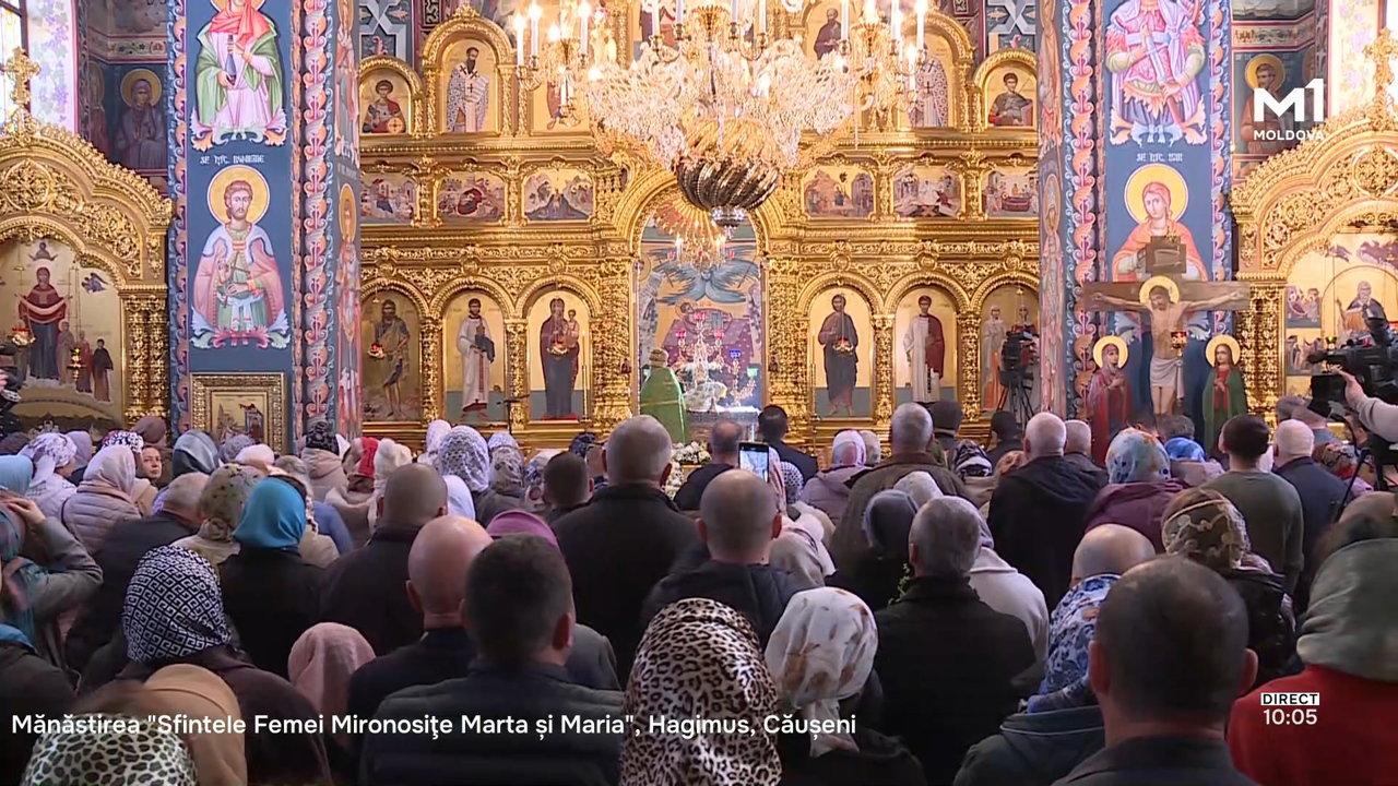 Slujba de Florii. Transmisiune de la Mănăstirea Sfintele Femei Mironosițe  „Marta și Maria”, Hagimus, Căușeni