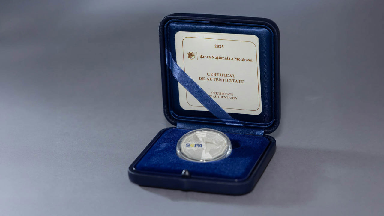 BNM lansează o monedă comemorativă dedicată aderării R. Moldova la SEPA, prima din seria „Moldova Europeană”