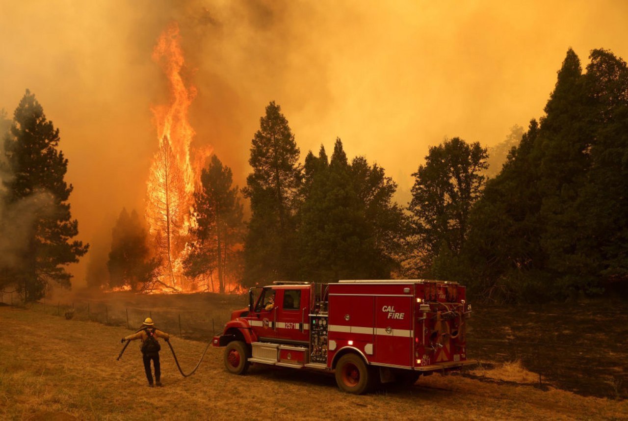 В Калифорнии несколько тысяч человек эвакуировали из-за крупного лесного пожара
