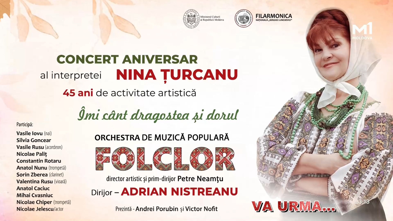 Concert aniversar Nina Țurcanu, Partea I-a