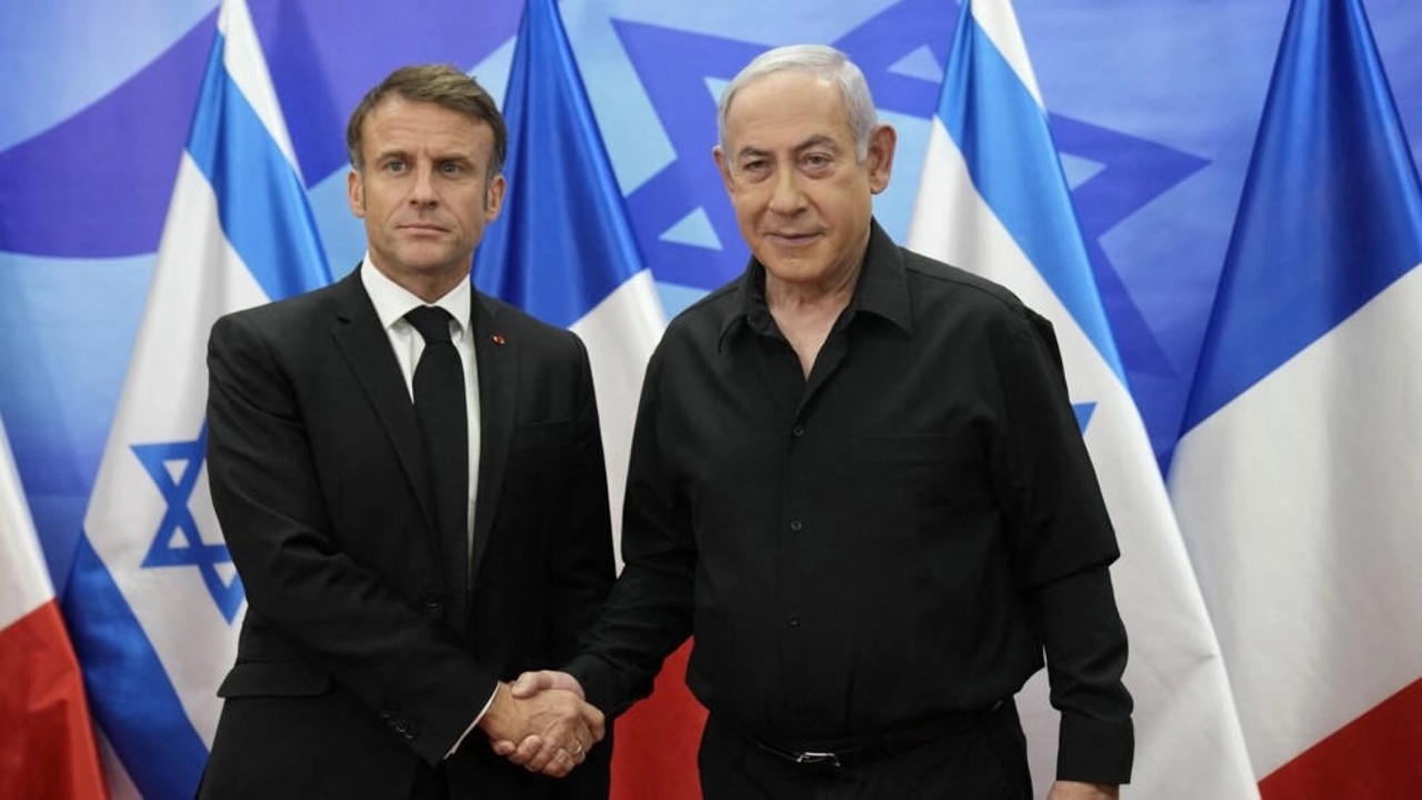 Macron proposes anti-Islamic State coalition fights Hamas