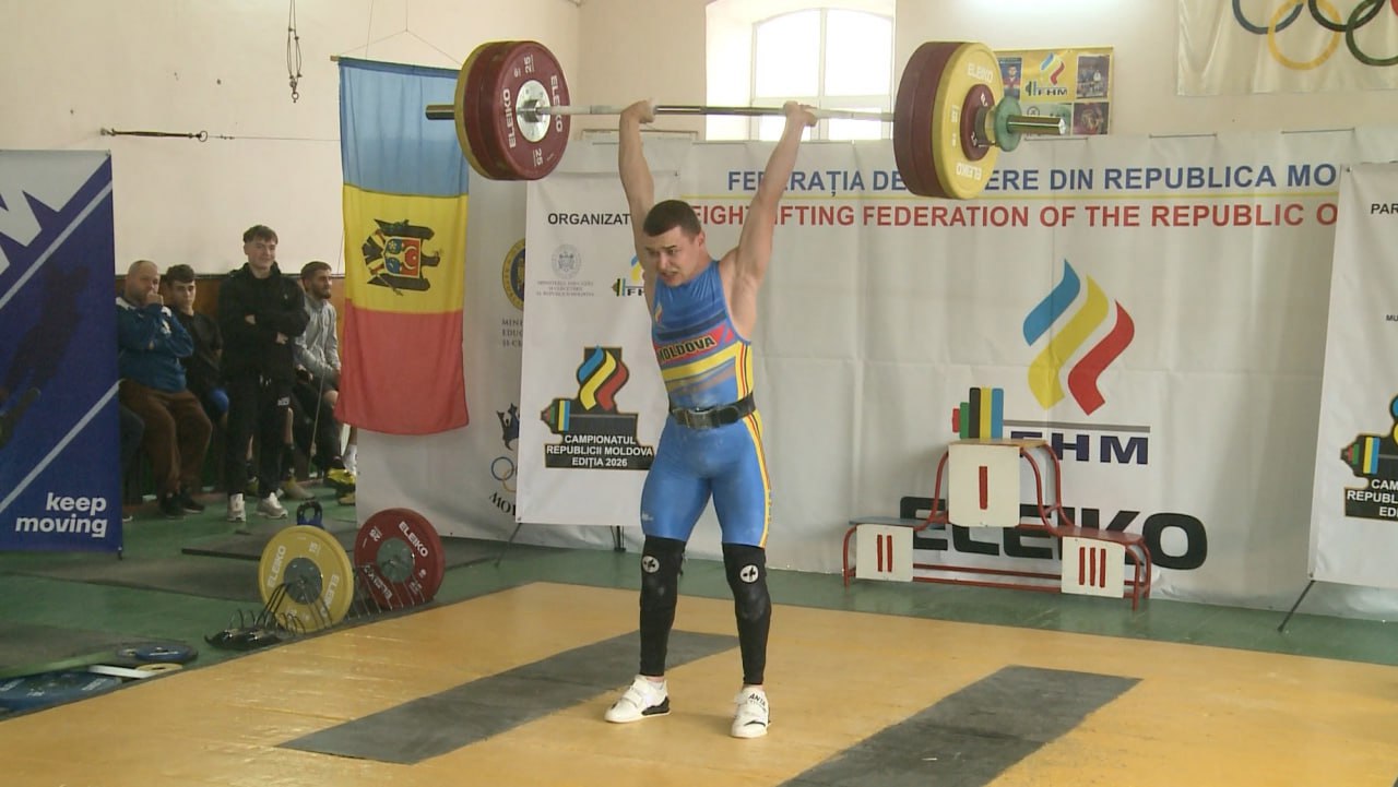 Halterofilul Ion Badanev a devenit campion național și a stabilit un nou record european pentru tineret „sub 20 de ani”