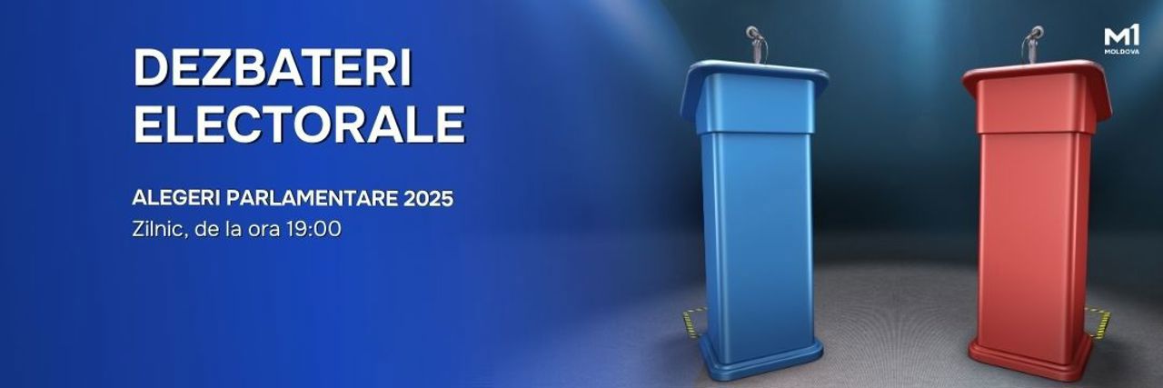 Election debates on Moldova 1 TV