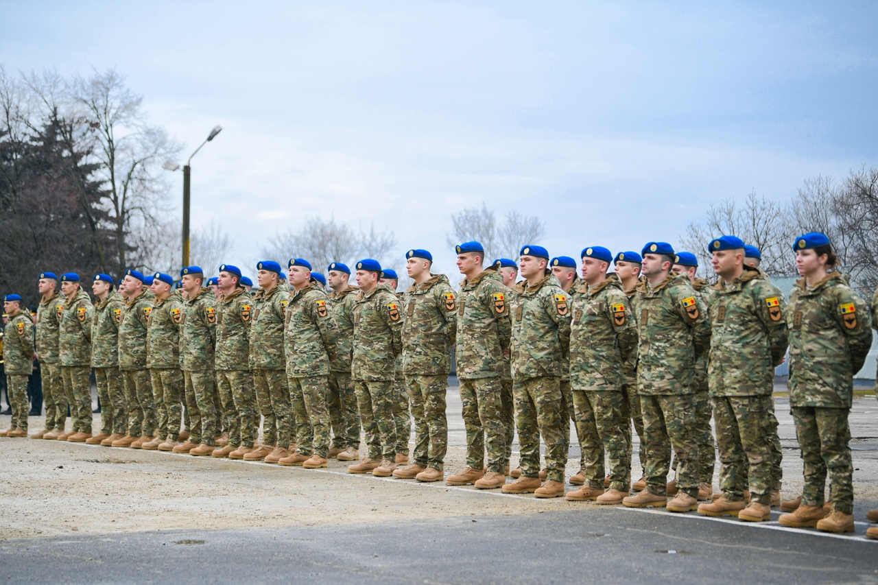 Un nou contingent de militari ai Armatei Naționale, detașat în Kosovo pentru operațiuni de menținere a păcii