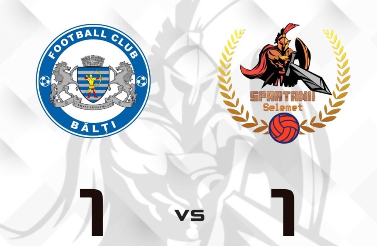 Formația Spartanii Sportul Selemet a obținut primul său punct în Superliga moldovenească de fotbal