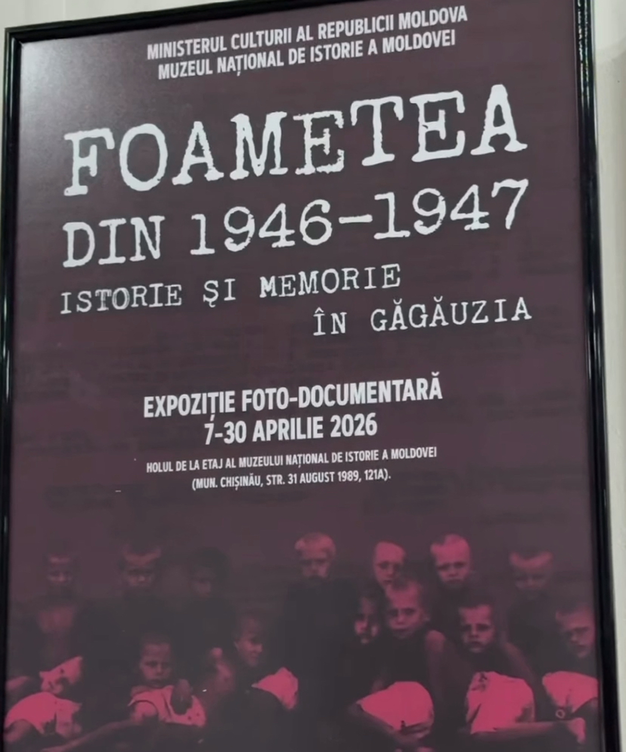 Mărturii în premieră despre foametea din Găgăuzia, expuse la Muzeul Național de Istorie a Moldovei