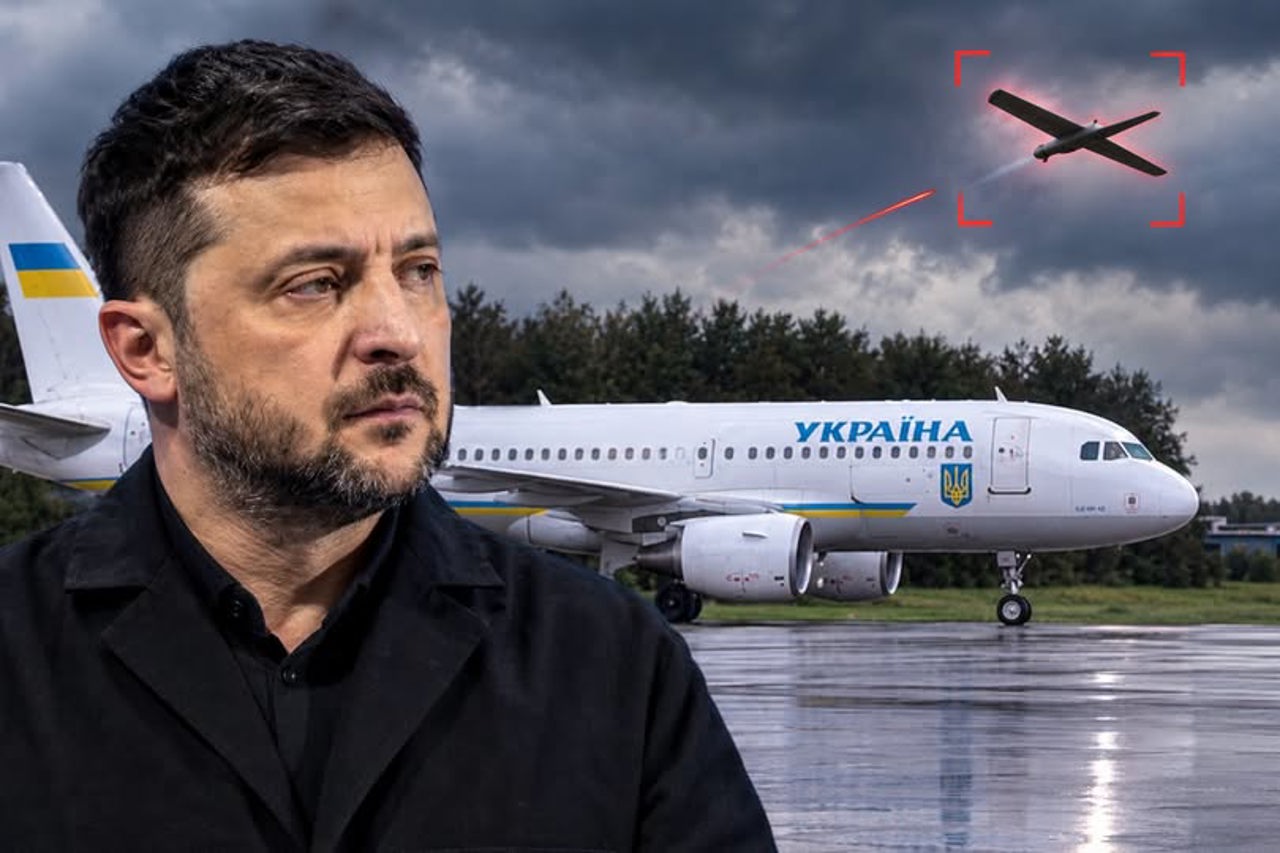  Avionul lui Zelenski a decolat cu întârziere de pe aeroportul din Chișinău din cauza dronei rusești care a survolat ilegal R. Moldova