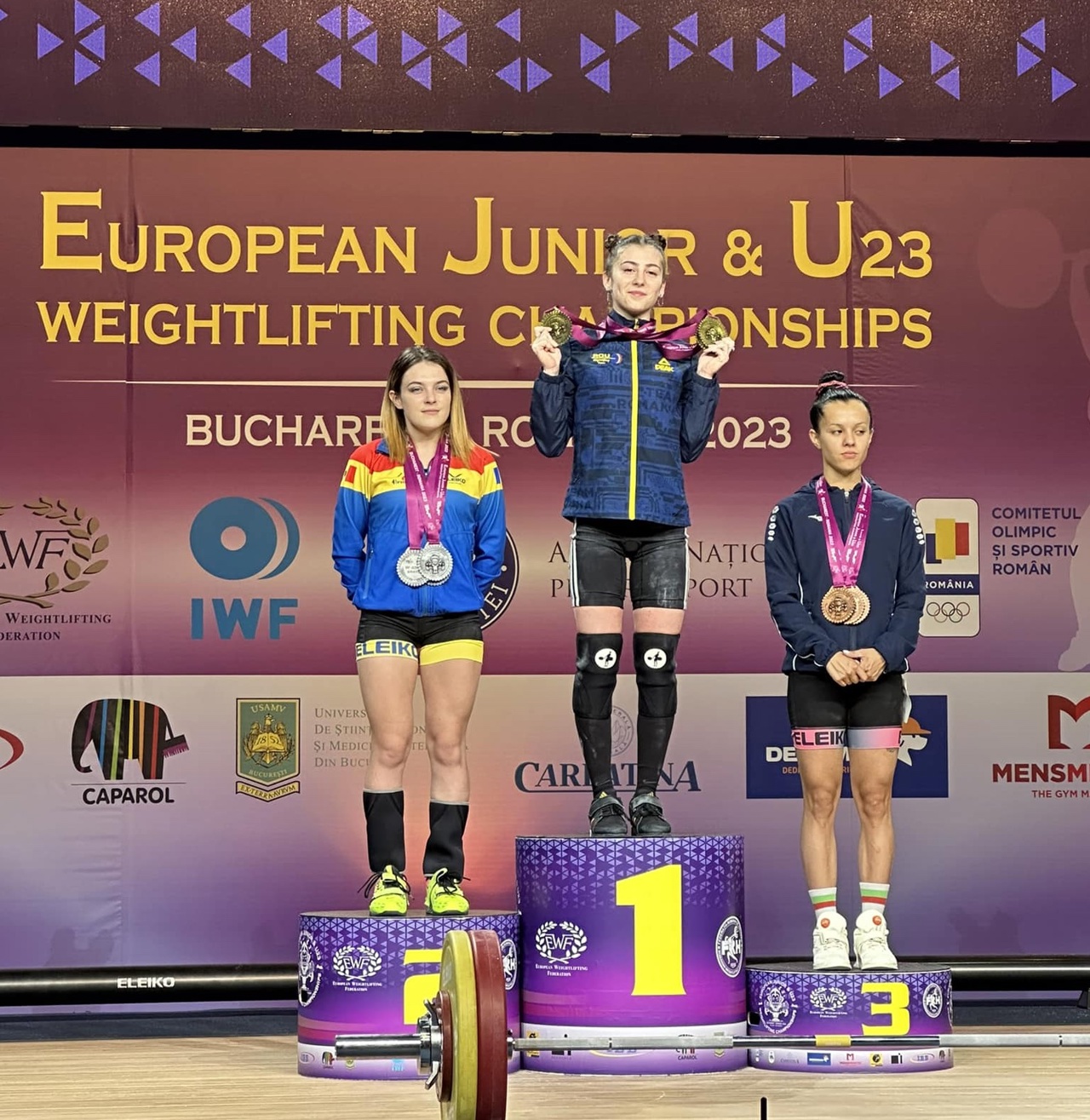 Grabucea, trei medalii de argint la Campionatele Europene de haltere între juniori și tineret