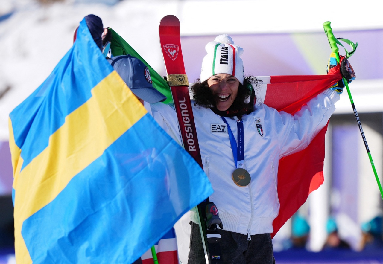 Brignone strikes gold again; historic tie for silver in Milan-Cortina