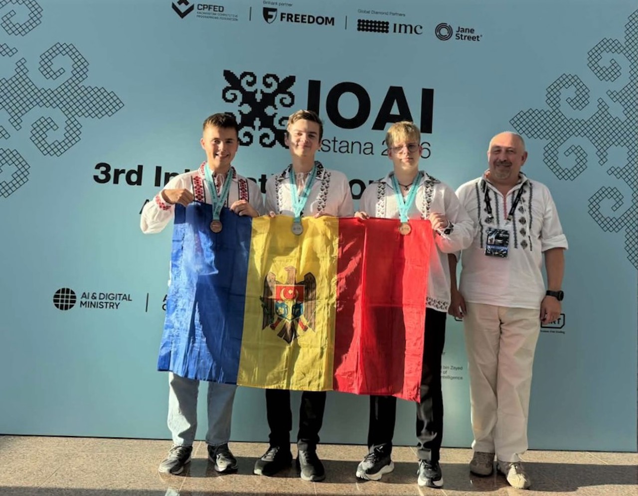 Three silver and bronze medals at the International AI Olympiad