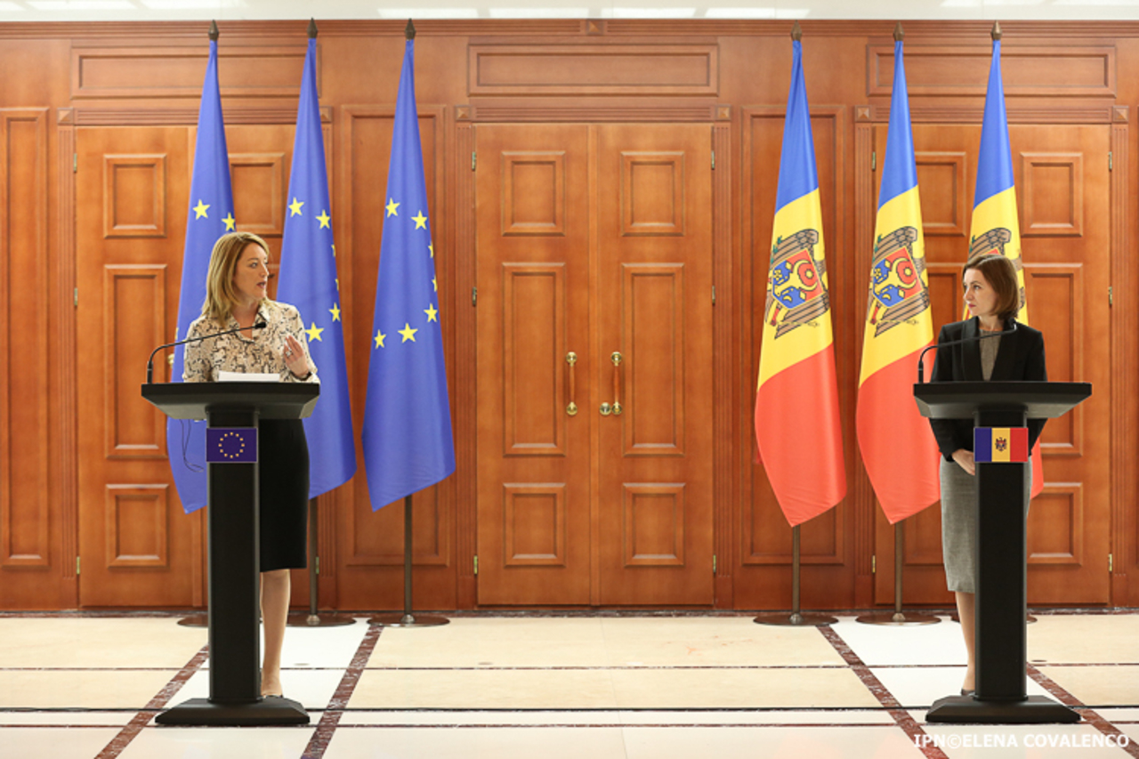 Roberta Metsola: „Parlamentul European va rămâne alături de Republica Moldova în cale sa de aderare la UE”