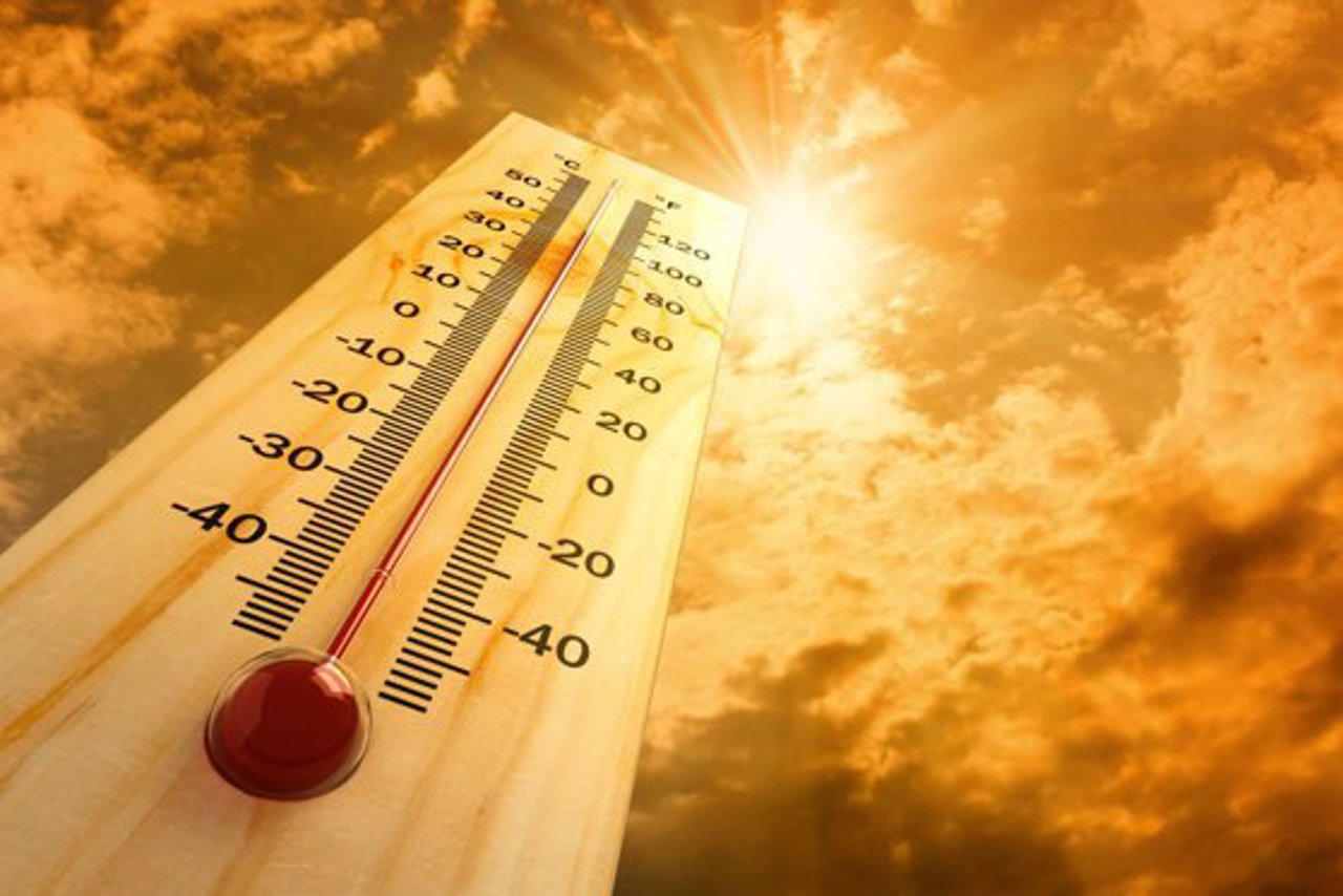 World average temperature record for  the beginning of June 