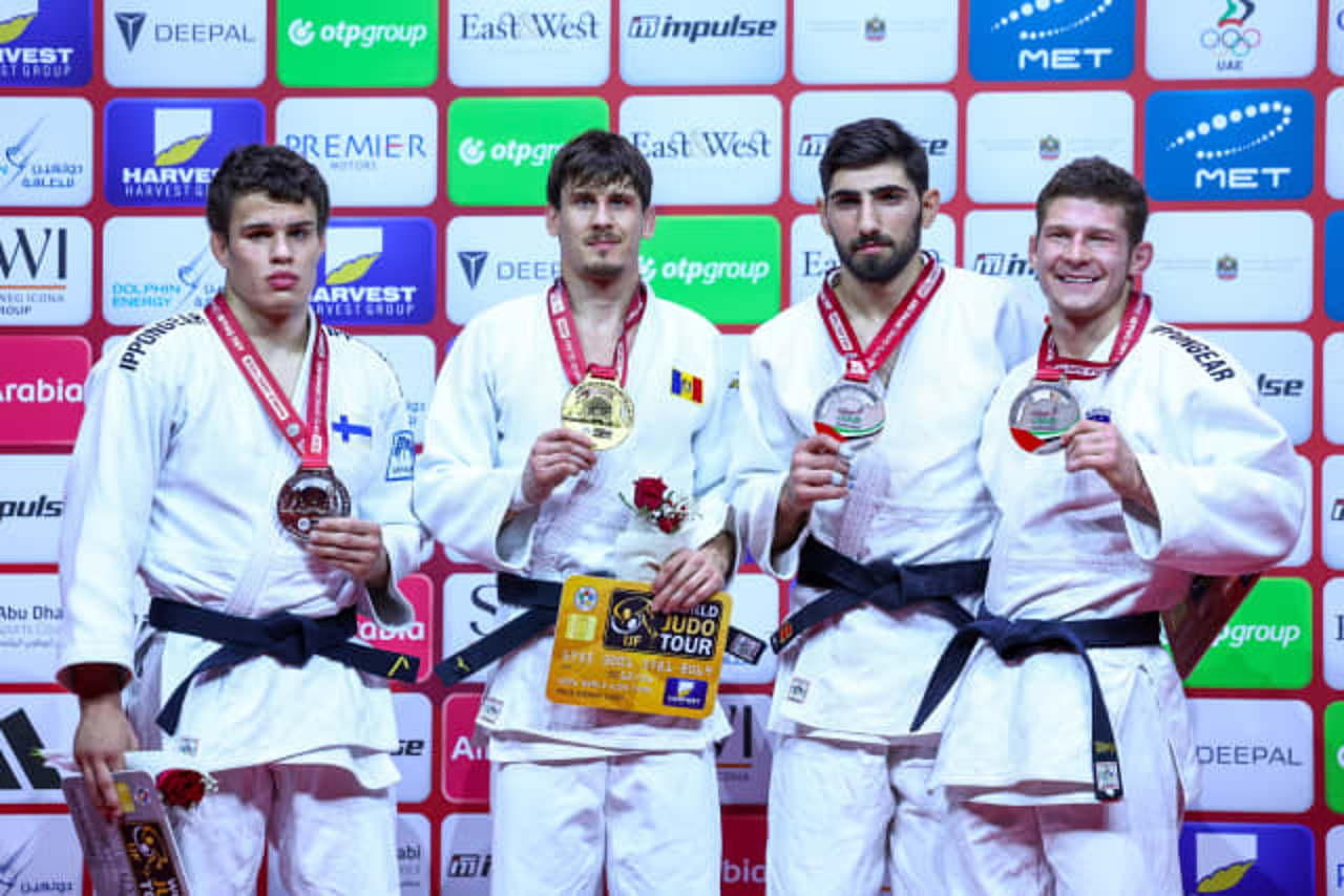 O nouă performanță excepțională pentru judoul moldovenesc! Petru Pelivan a câștigat Grand Slam-ul de la Abu-Dhabi