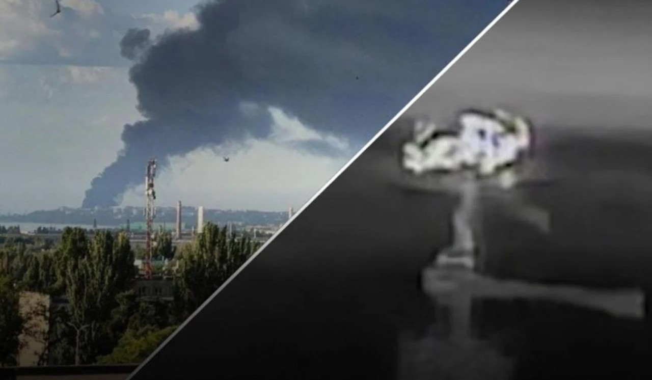 Atac ucrainean cu drone asupra unei rafinării importante din sudul Rusiei. Instalația Ilsky a fost cuprinsă de flăcări