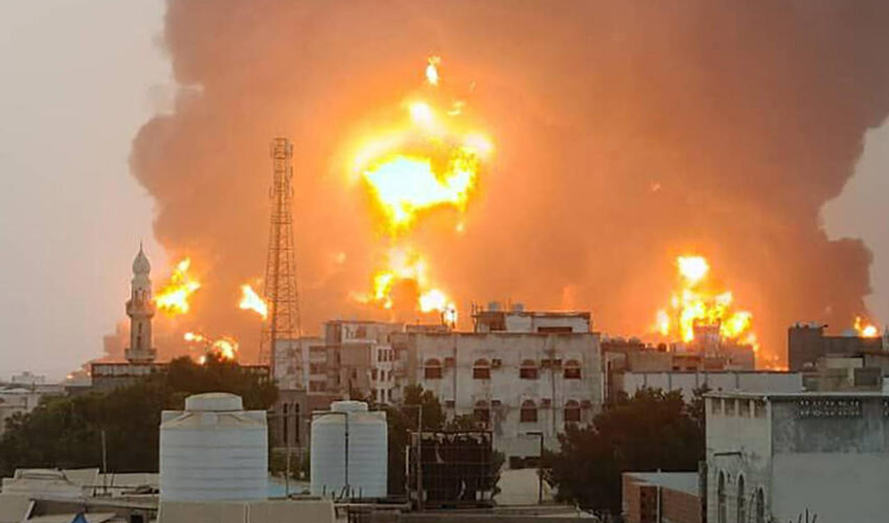 Airstrikes in Yemen, a day after the Houthi attack on central Tel Aviv