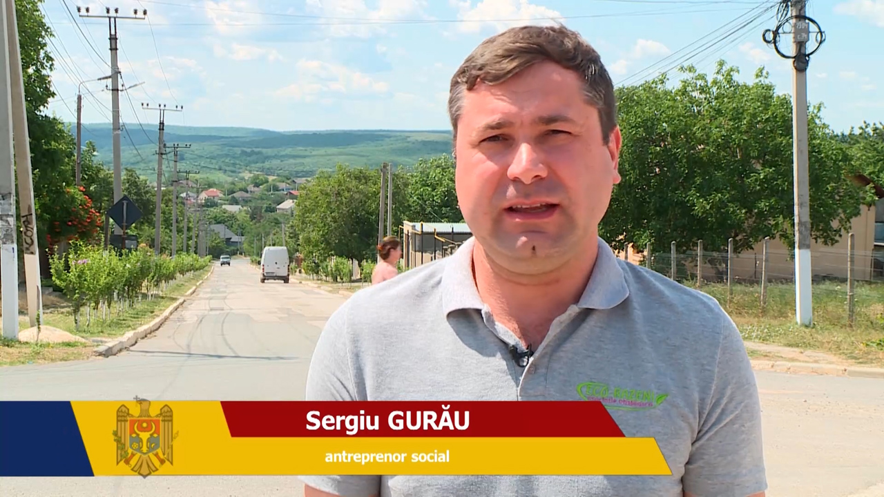 Sergiu Gurău, an entrepreneur featured in Moldova 1's "The Country is Us" project