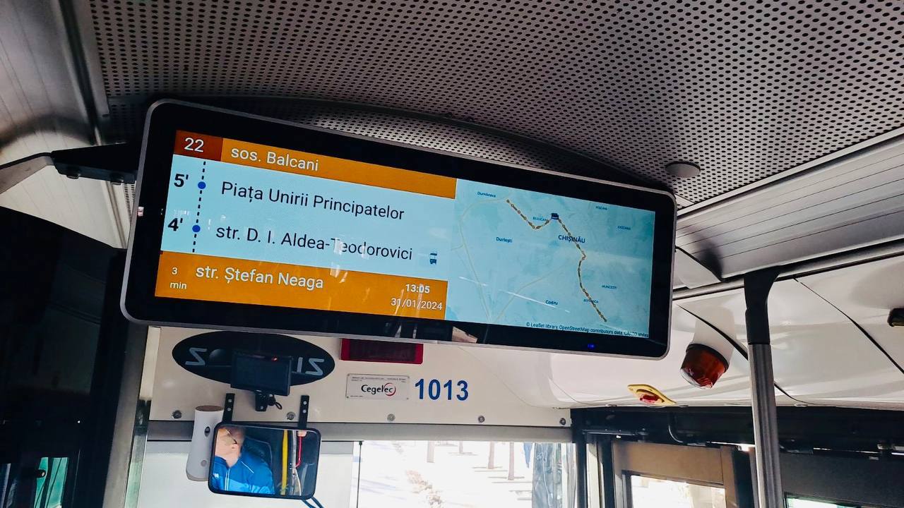 În 18 troleibuze din Chișinău vor fi instalate sisteme moderne de informare