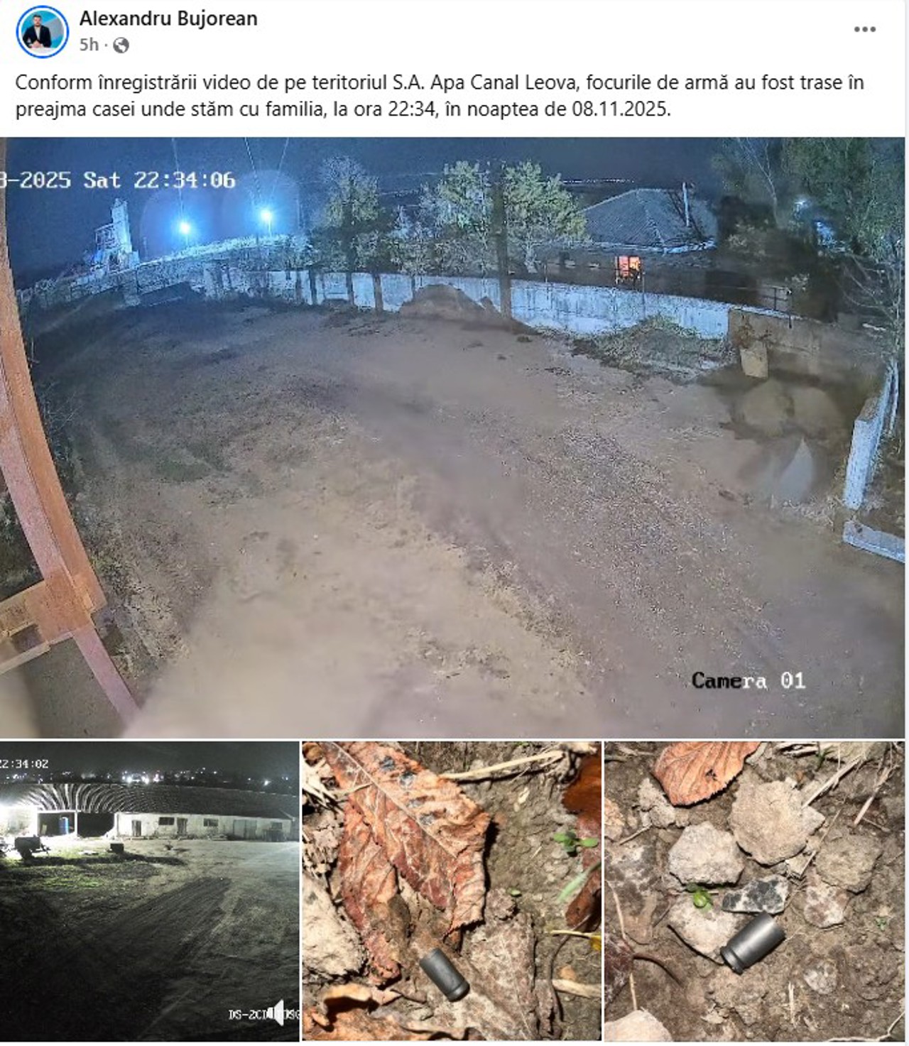 Împușcăturile de la Leova nu au nicio legătură cu alegerile locale, afirmă poliția: arma din care s-a tras a fost ridicată. Reacția lui Bujorean