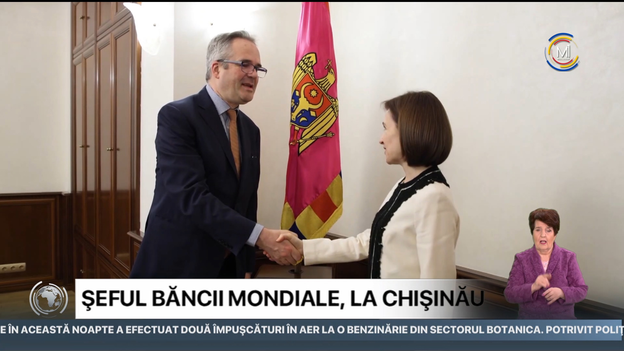 Știri (13:00) cu Cristina Stamatin din 31 martie 2023 / Koen Davidse, directorul Băncii Mondiale, la Chișinău