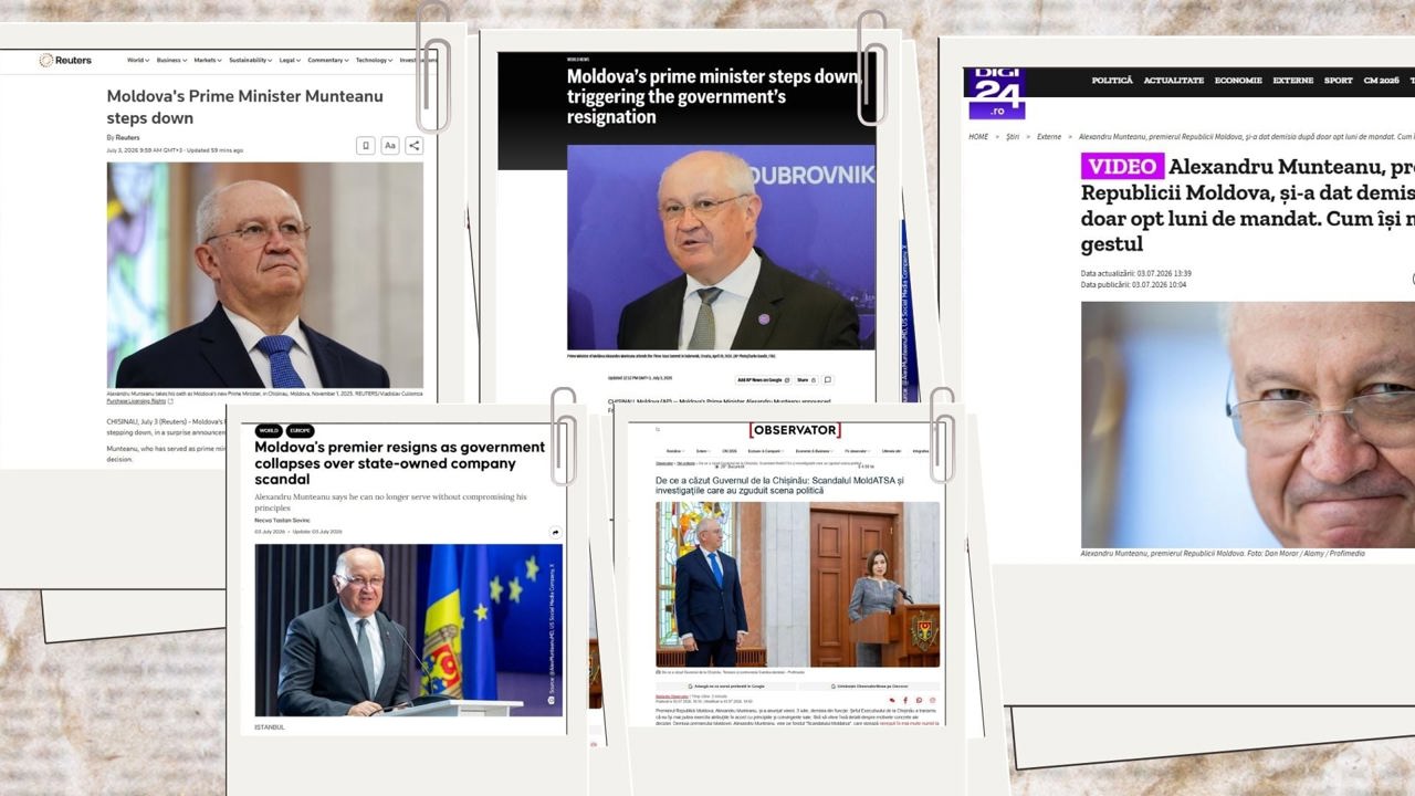 „Demisia-surpriză” a premierului Alexandru Munteanu, în presa internațională: „Nu a oferit un motiv clar pentru plecarea sa”