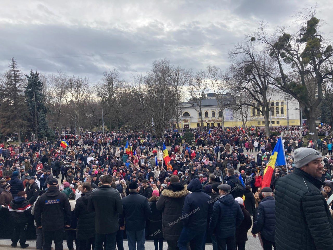 Антиправительственный протест в Кишинэу. Реакция ПАС: "Это действия, направленные на дестабилизацию ситуации в стране"