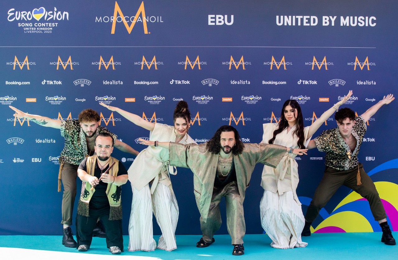 Eurovision Song Contest 2023 // Opening ceremony: The delegation of the Republic of Moldova on the Turquoise Carpet