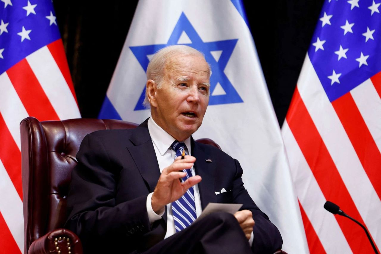 Biden says can ‘talk’ about Israel-Hamas ceasefire only after hostages freed