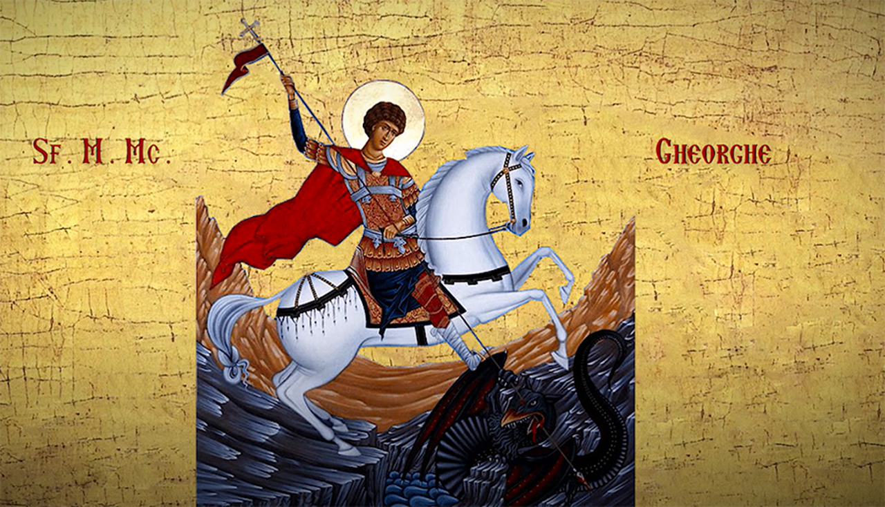 Credincioșii ortodocși îl sărbătoresc, pe stil vechi, pe Sfântul Mare Mucenic Gheorghe 