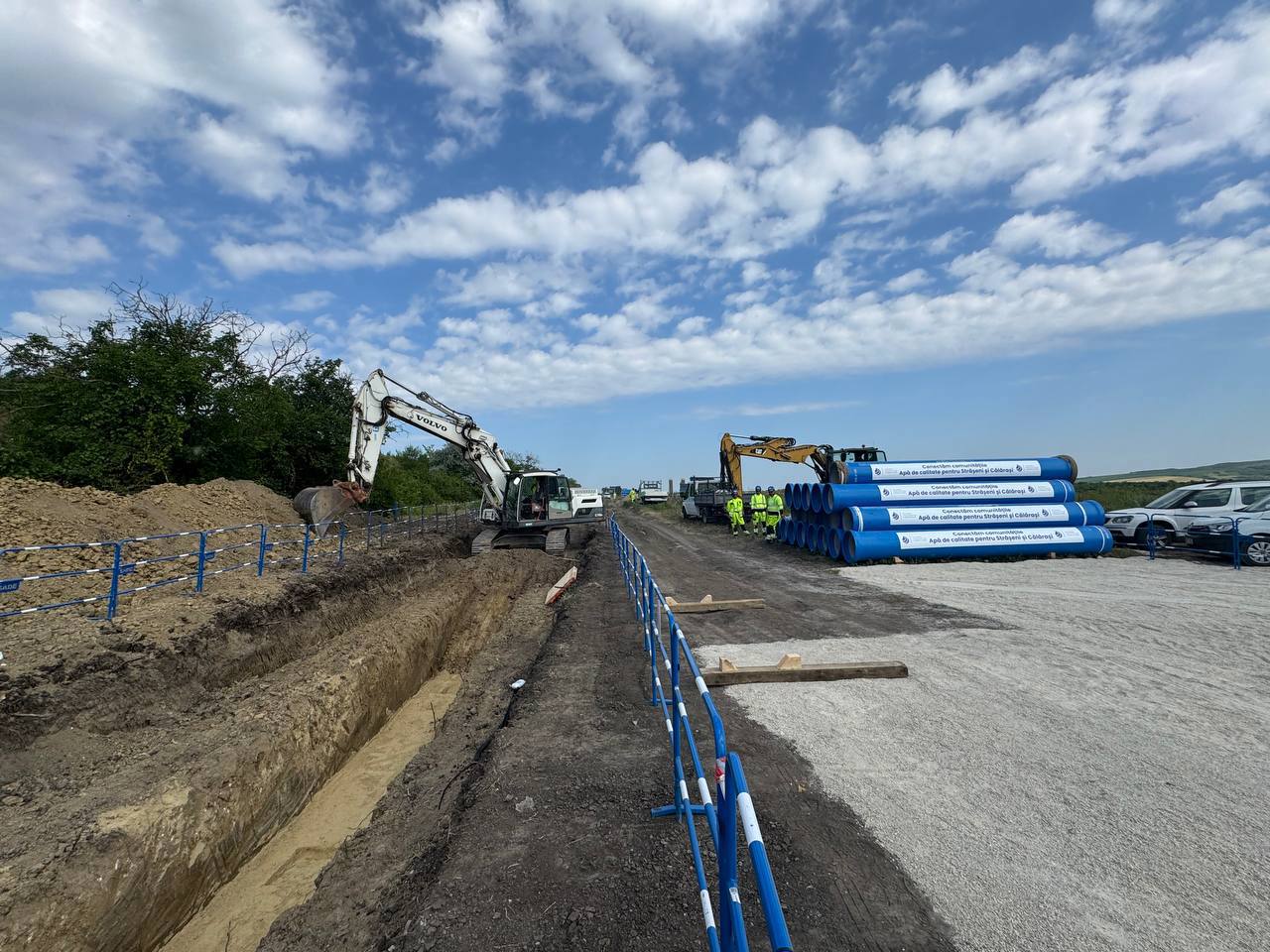 Apă potabilă sigură pentru zeci de mii de locuitori. A fost lansată construcția apeductului magistral Chișinău–Strășeni–Călărași