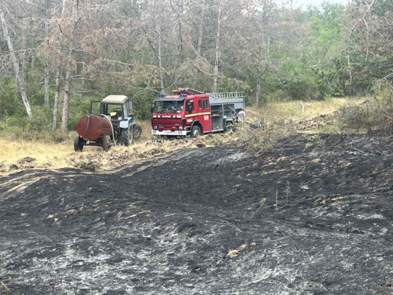 Fire in Copanca: Nearly 10 hectares of dry vegetation destroyed, preliminary data