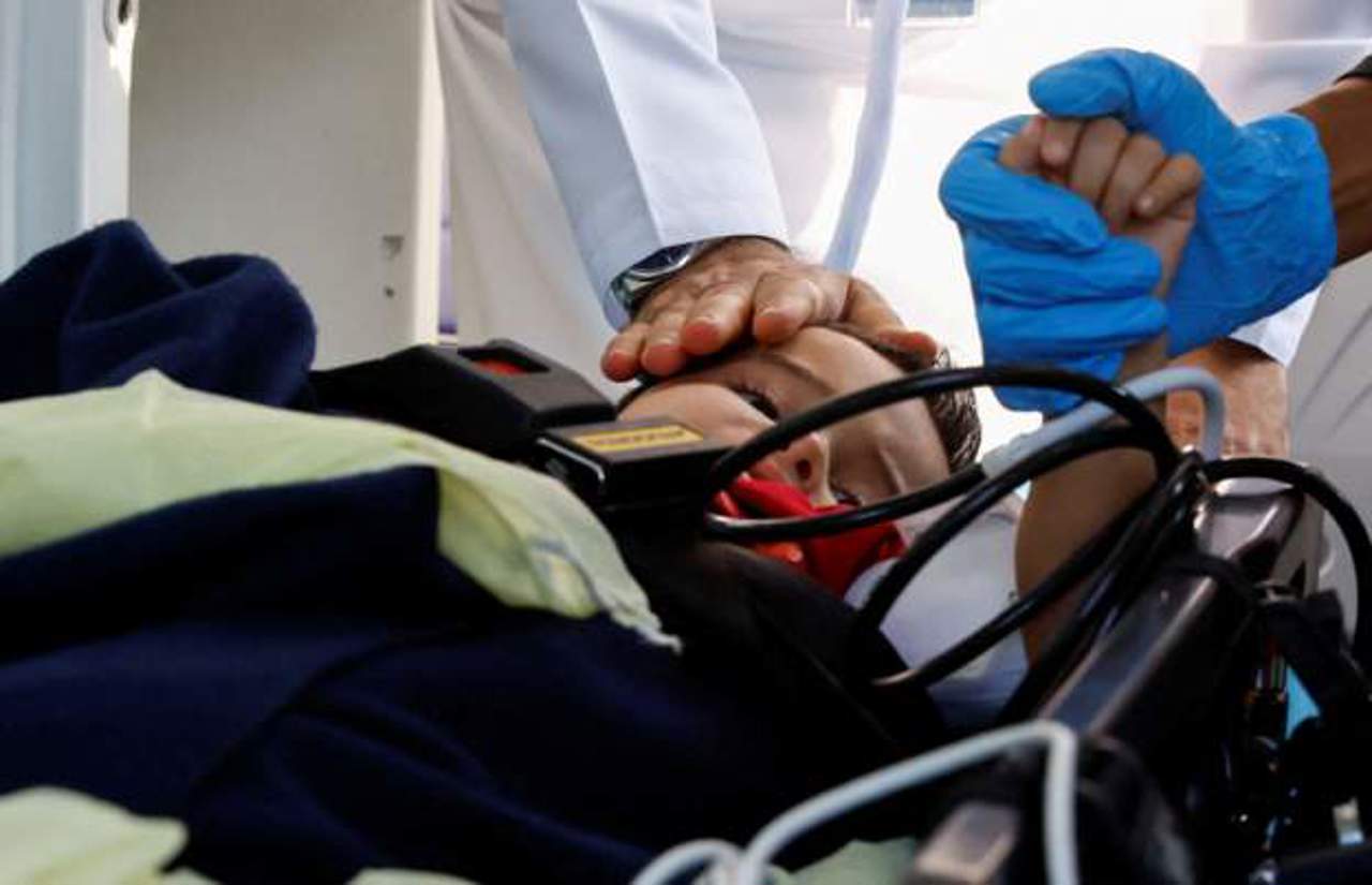 15 injured children from Gaza who need treatment have arrived in Abu Dhabi