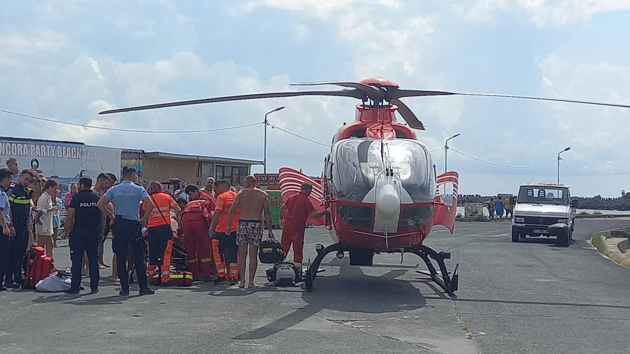 Un turist din Republica Moldova, salvat de la înec, în Mangalia. Medicii au reușit să-l resusciteze 