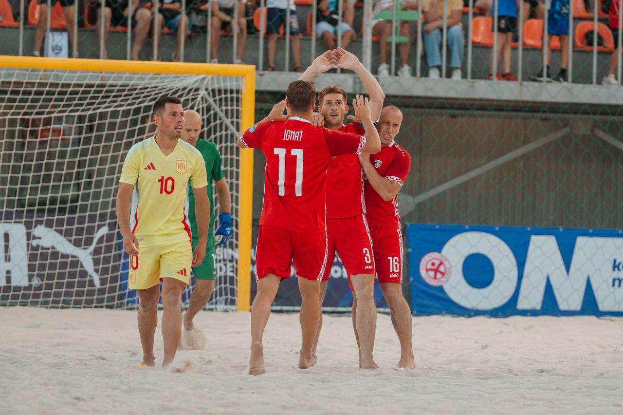 Fotbal de plajă. Spania, „nucă tare” pentru Republica Moldova
