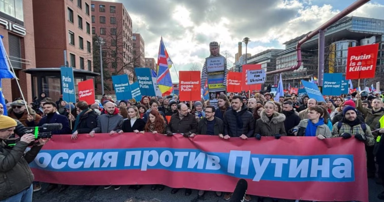 В Берлине прошел марш российской оппозиции