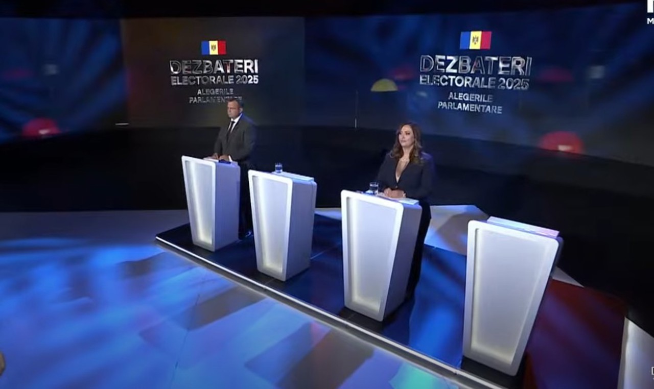 Election debates on Moldova 1 TV: Andrei Năstase and Victoria Sanduța